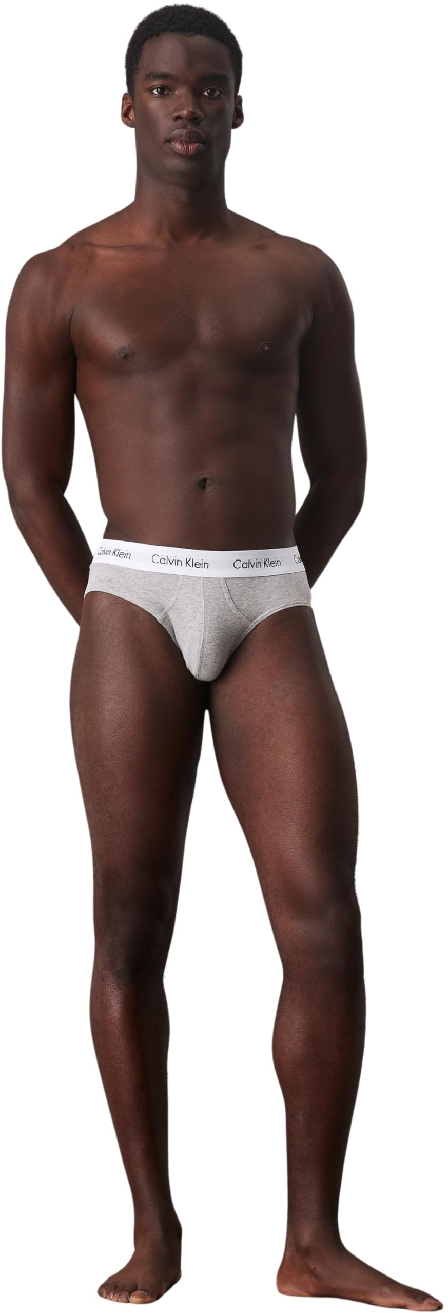 Calvin Klein Herren 3er Pack Unterhosen Hip Briefs Unterwäsche, Mehrfarbig (Black/White/Grey Heather), L 6