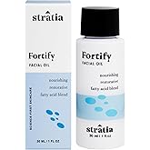 Stratia Fortify Restorative Facial Oil - Omega Fatty Acid Blend for Dry, Sensitive & Combination Skin - Non-Greasy, Barrier-Strengthening Hydration with Camellia, Tamanu & Marula Oils - 1 fl oz
