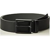 BOSS Men's Timon Leather Belt with Branding on The Loop