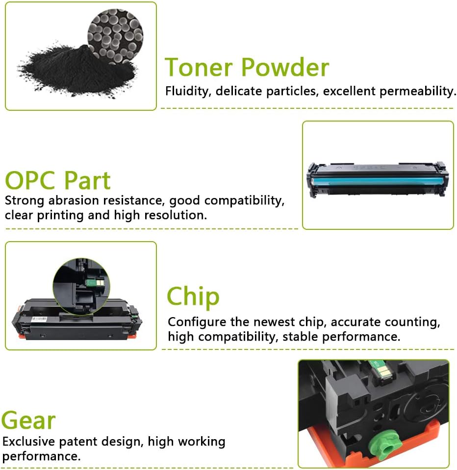 ZOOMTEC Compatible 410A CF410A Toner Cartridge Work for HP Color Laserjet Pro MFP M477FDW MFP M477FDN MFP M477FNW HP Color Laserjet Pro M452DN M452DW M452NW Printers (Black) - Image 5