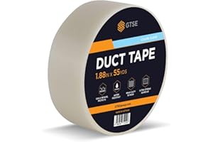 GTSE Clear Duct Tape, 2 Inches x 55 Yards (164 ft), Heavy Duty, Waterproof Repair Tape for Indoor or Outdoor Use, 1 Roll