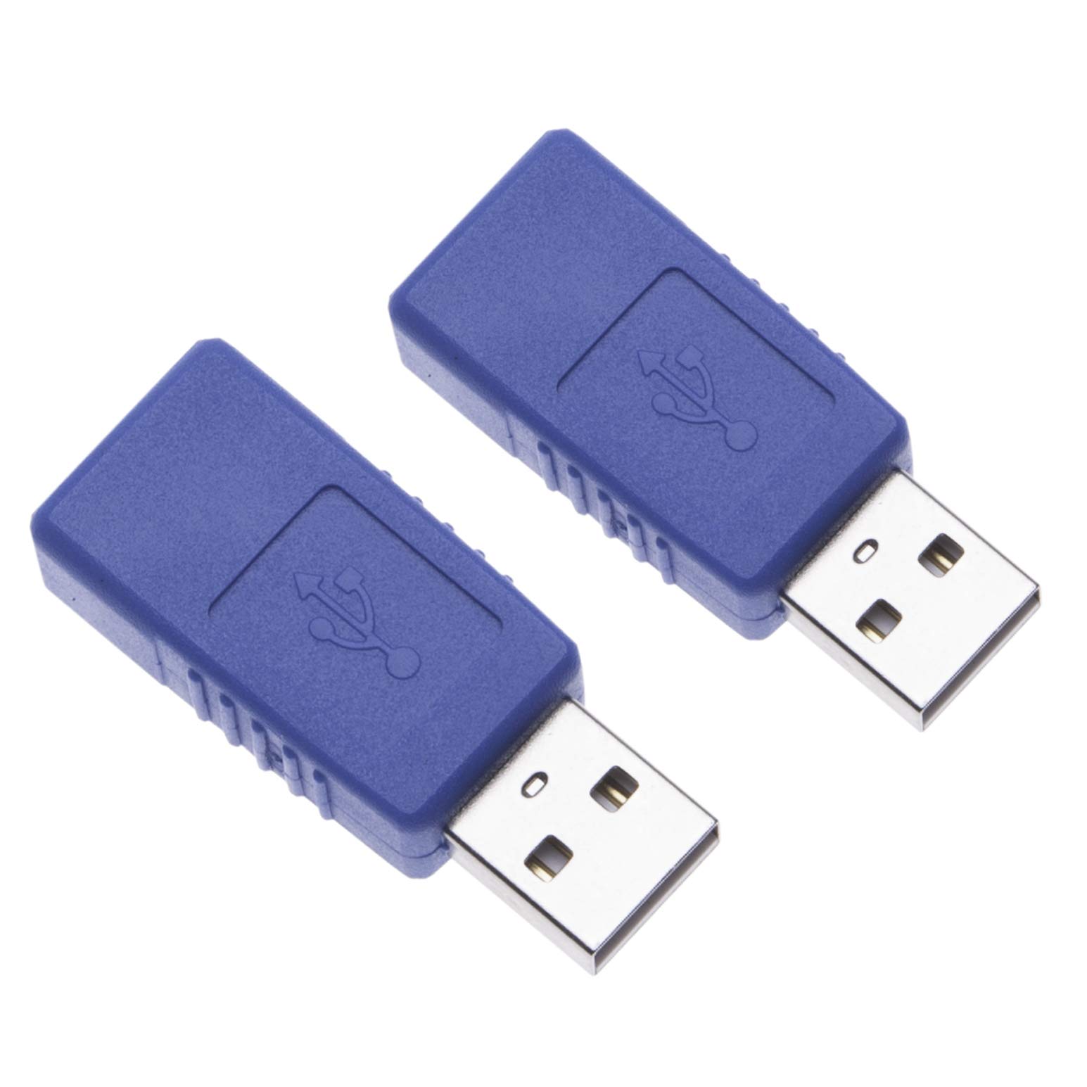Keple 2 Pieces USB 2.0 Male to Female OTG Adapter USB A Plug Gender Changer Coupler Connector Short Extension Converter Adaptor for Computers, Laptops, Printers, Hard Drives (2 Pack)