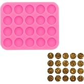 Mini Round Silicone Molds for Ear Studs Tiny Resin Mold Many Circles Silicone Molds, Epoxy Mould for DIY Earrings Jewelry Making Crafts, Chocolate Cake Mold