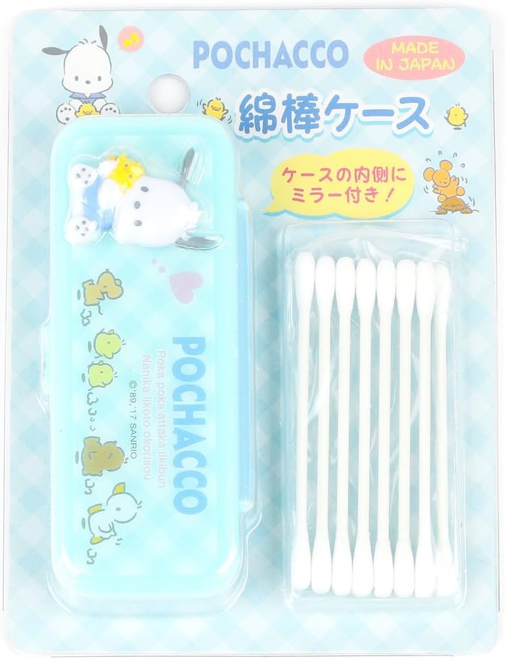 Pochacco Cotton Buds Case with Mirror