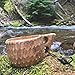überleben Dursten Kuksa | Wood Camp Mug | Lightweight & Eco-Friendly | Traditional Wooden Cup with Carabiner | Bushcraft or Camping | Leather Lanyard