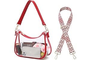 CYHTWSDJ Clear Bag Stadium Approved Clear Purse for Women Stadium