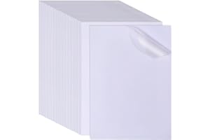 GLOBLELAND Lot de 30 feuilles de papier vélin autocollant imprimable A4 translucide pour album photo, agenda, scrapbooking, d