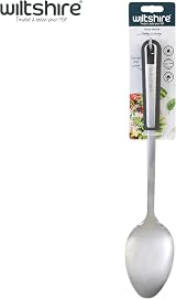 Wiltshire Aspire Solid Spoon Stainless Steel with Soft Touch Grey Handle view 4