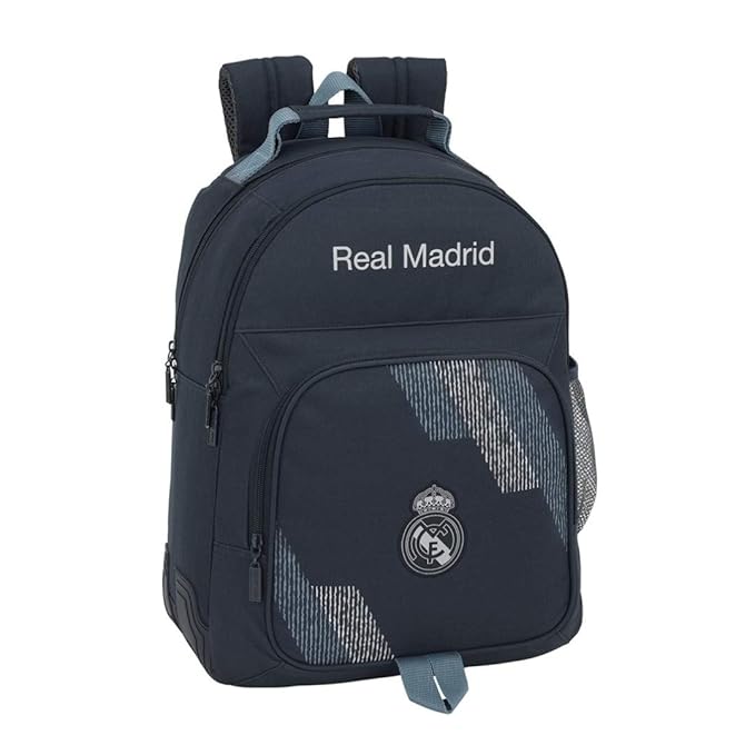 Real Madrid Team Rucksack Mit Rädern 33x22x45cm - Offizieller Schulrucksack