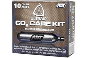ASG ACTIONSPORTGAMES A/S ASG Ultrair 12g CO2 Cartridges | Reliable Power and Precision | CO2 Air Cartridges for BB Pistol, Airsoft Guns, and Airguns