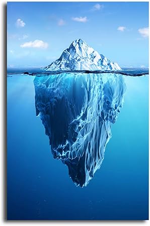 Sur Toile Impressions D Art Paysage Dangers Caches Et Concept De Rechauffement Climatique Peinture Home Decor Photo 16 X 12 40cm X 30cm Amazon Fr Cuisine Maison