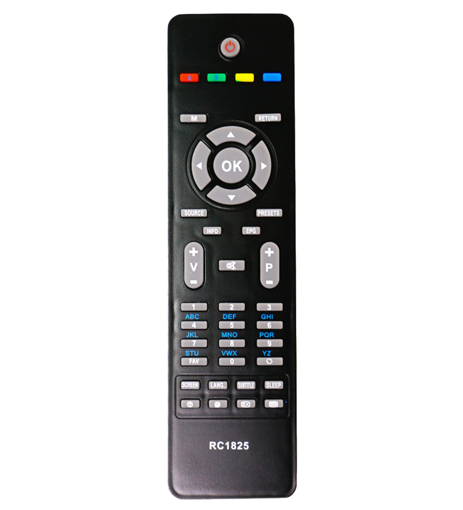 Replacement Remote Control RC1825 Fit for Hitachi Colour TV L32HK04U L24VG07U L26VG07U L32HK04U L19VG07U