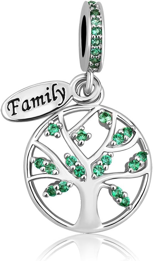 I Love You Family Tree of Life Charm Bead for Bracelet