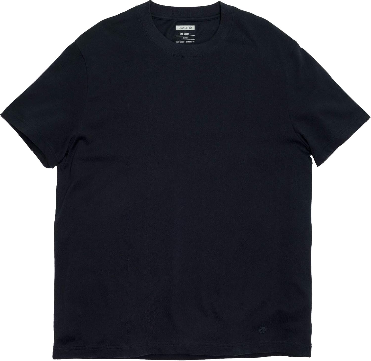 Stance Oversized Solid TShirt Black Mens Plain TShirt Mens Plain T