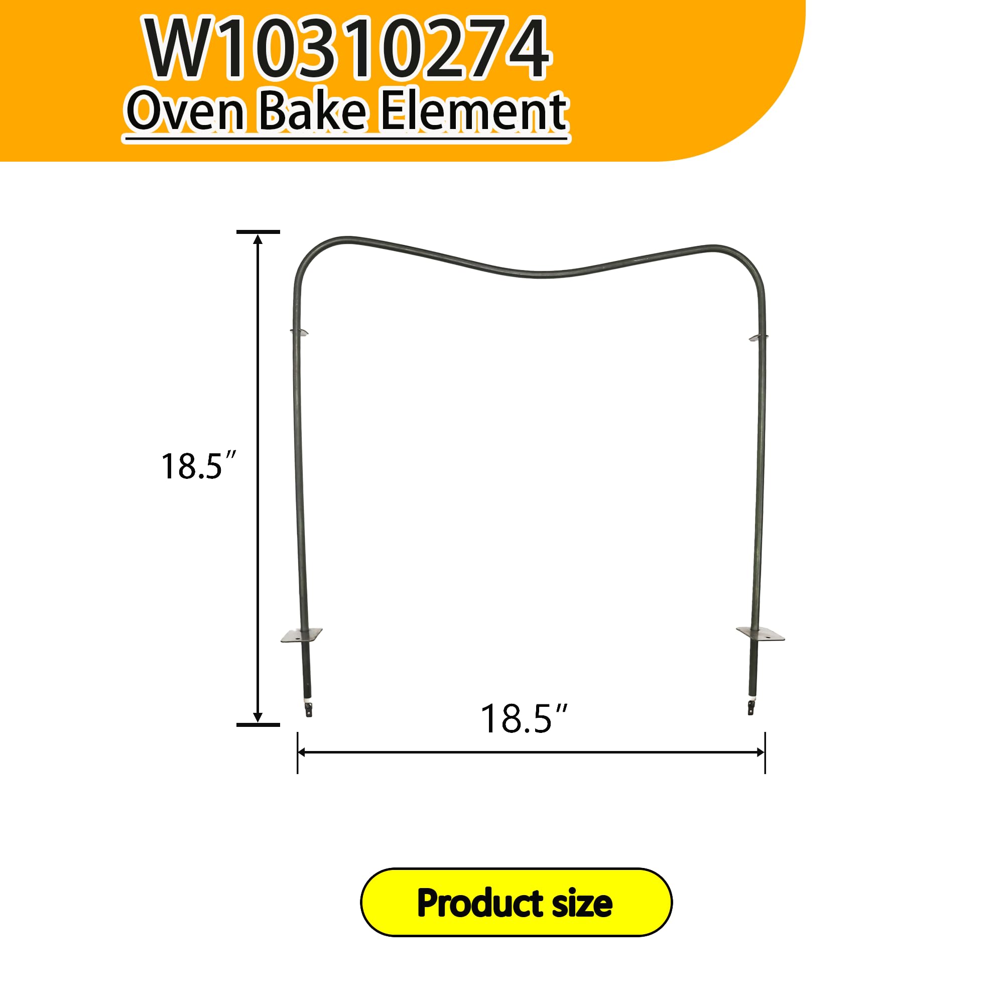 W10310274 Oven Bake Element Fit for amana Ikea maytag whirpool jenn-air, Replaces part 74010883, 7406P439-60, 1863288, AP6019234, PS11752540