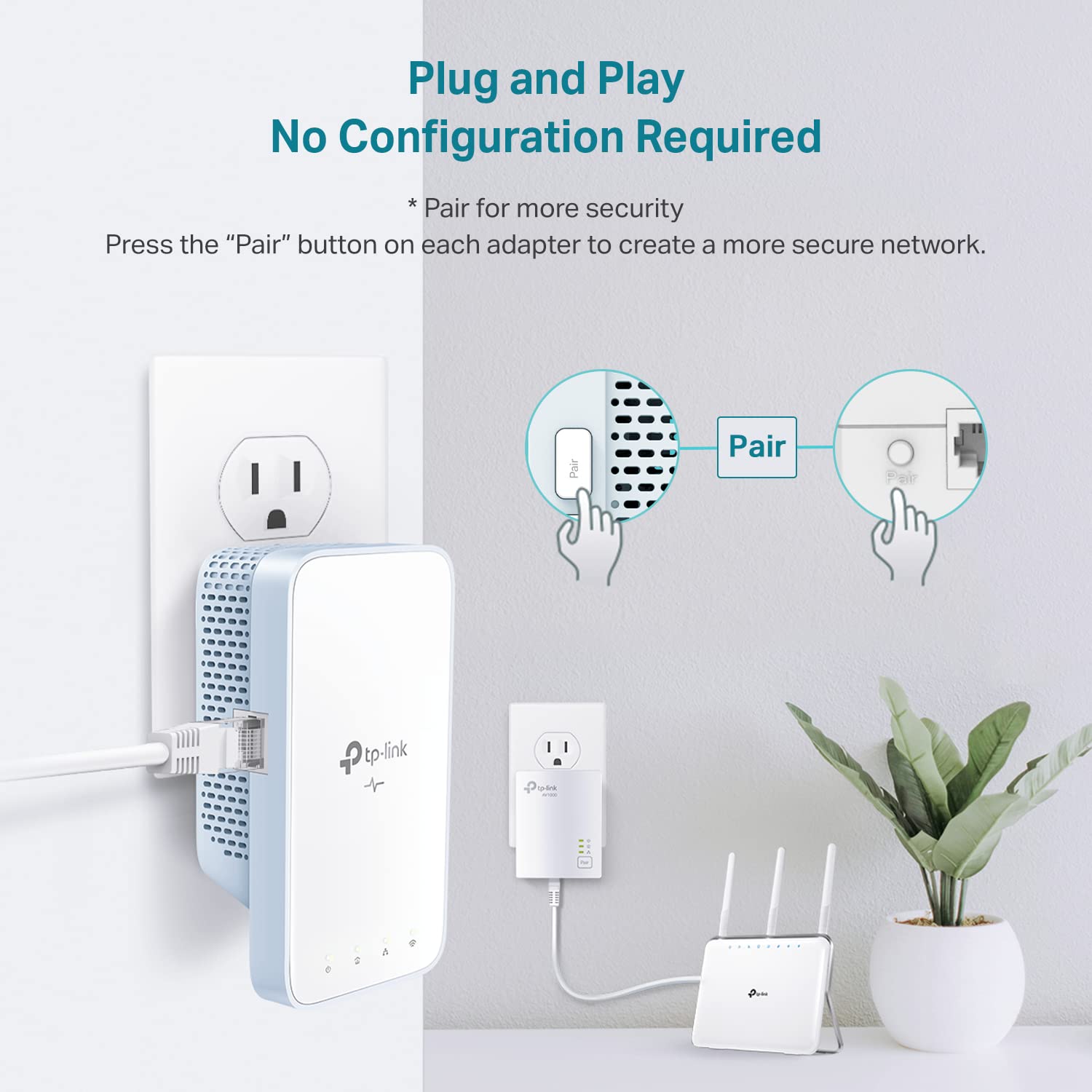 TP-Link Powerline WiFi Extender (TL-WPA7517KIT) - AV1000 Powerline Ethernet Adapter with Dual Band WiFi, OneMesh, Gigabit Port, Ethernet Over Power, Plug & Play