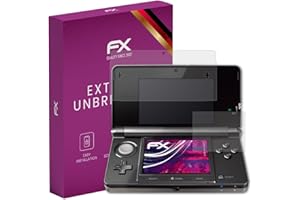atFoliX Plastic Glass Protective Film compatible with Nintendo 3DS 2011, 9H Hybrid-Glass FX Screen Protector (Set of 1)