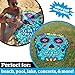 BigMouth Inc Giant Beach Blanket, Fun Summer Beach Towel, Large Size for Kids Teens & Adults, Quick Dry Microfiber Material - Sugar Skull, 5 Feet Long