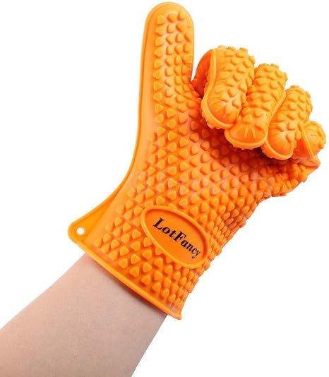Amazon Rantepao ホットbbqグリル調理用手袋 耐熱性 オーブン用シリコン手袋 1個 鍋つかみ ミトン オンライン通販