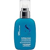 Alfaparf Milano Semi Di Lino Curl Defining Cream - Hair Styling Curl Activator - Replenishes Hair Hydration with Flaxseed Oil & Vitamin E - Lightweight, Vegan Hair Care (4.23 oz)