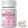 Carethetic Vaginal Suppositories - pH Balance & Odor Control for Women, 600mg, 30 Count - Gentle Feminine Health