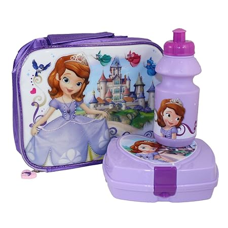 Sofia The First 3 Piece Lunch Set Amazon Co Uk Kitchen Home