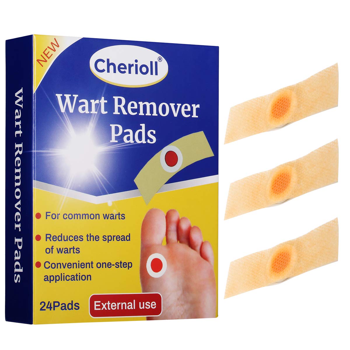 Wart Remover, Corn Complete Removal, Corn Remover, Foot Corn Remover Pads, Plantar Wart Removal, Penetrates and Removes Common and Plantar Warts, Callus, Stops Wart Regrowth