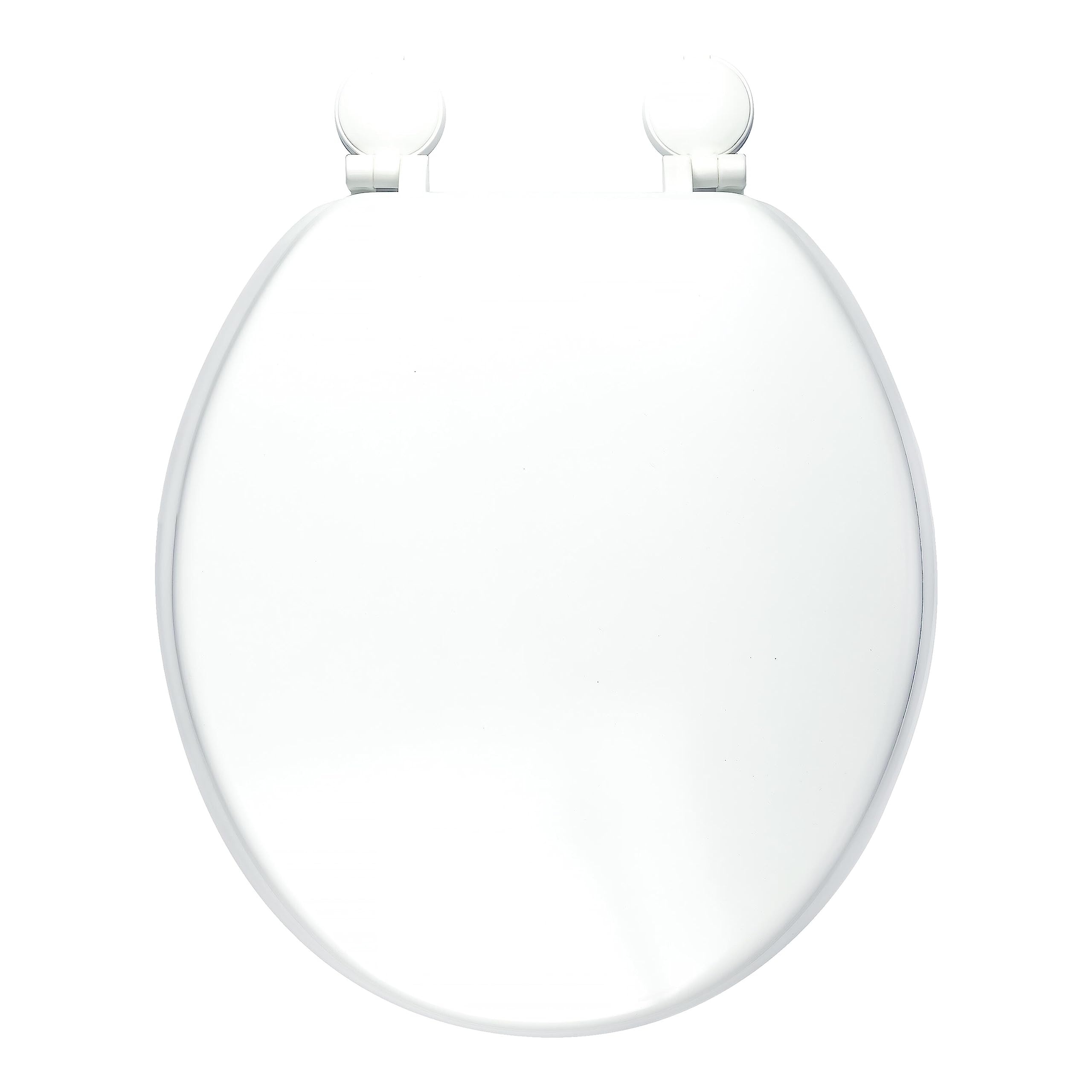 Wirquin 21230001 Woody Solid Wood Wooden Bathroom Toilet Seat with plastic hinge.