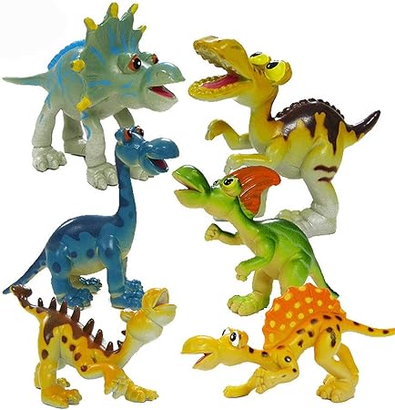 Amazon Bohs かわいいアニメ恐竜フィギュア パーティーのお土産 先史時代の動物のおもちゃ 3 5インチ フィギュア ドール 通販