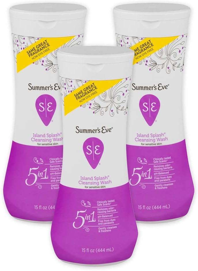 Summer's Eve Cleansing Wash | Island Splash | 15 Ounce | Pack of 3 | pH-Balanced, Dermatologist & Gynecologist Tested: Health & Personal Care