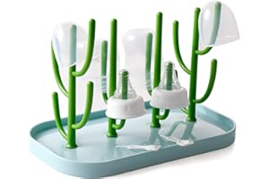 XYW Baby Bottle Drying Rack, Bottle Dryer Rack Holder, Space Saving Standing Drying Rack for Baby Bottles, Pump Part Cleaning, Countertop Drying Rack Baby Accessory
