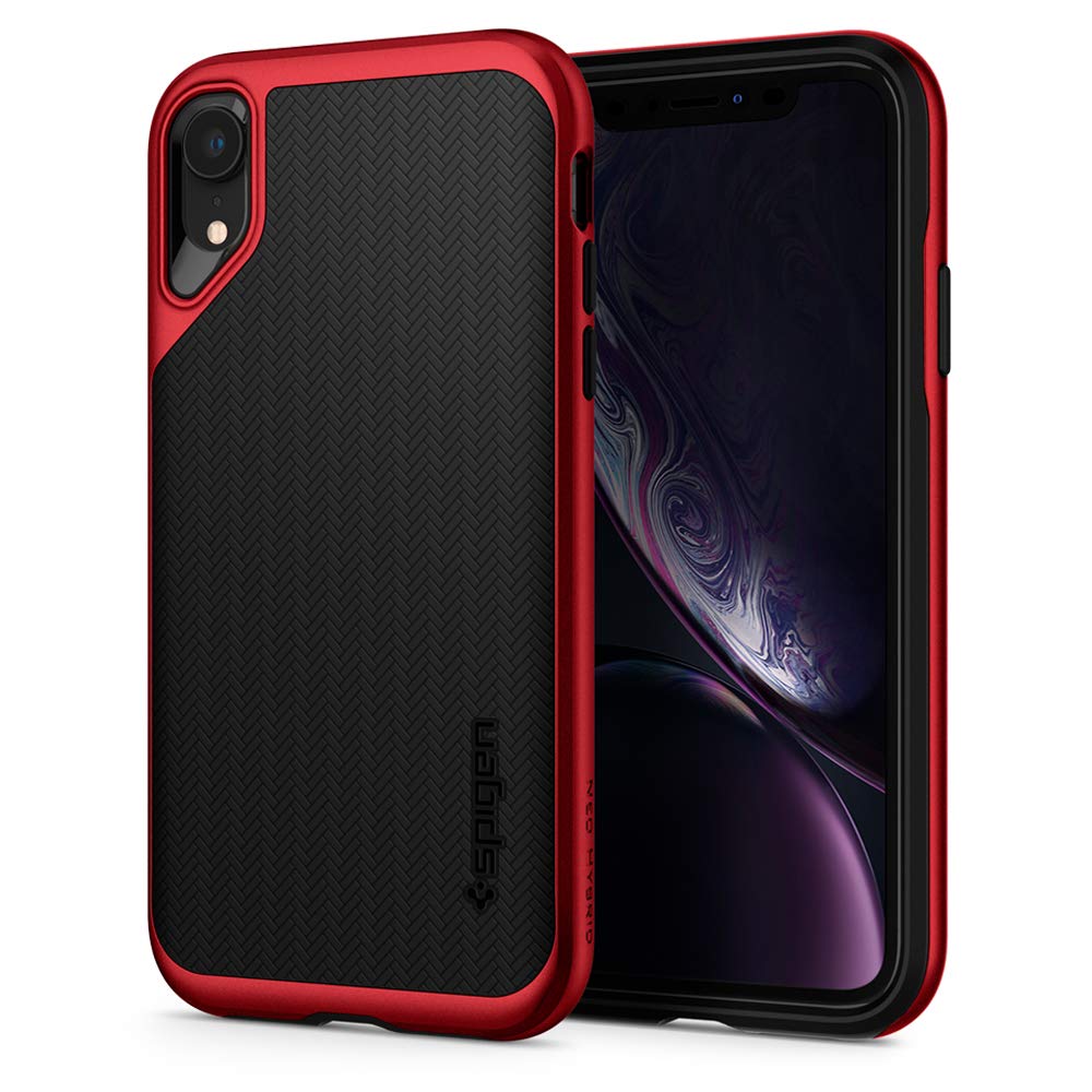 spigen coque iphone xr rouge et noir 