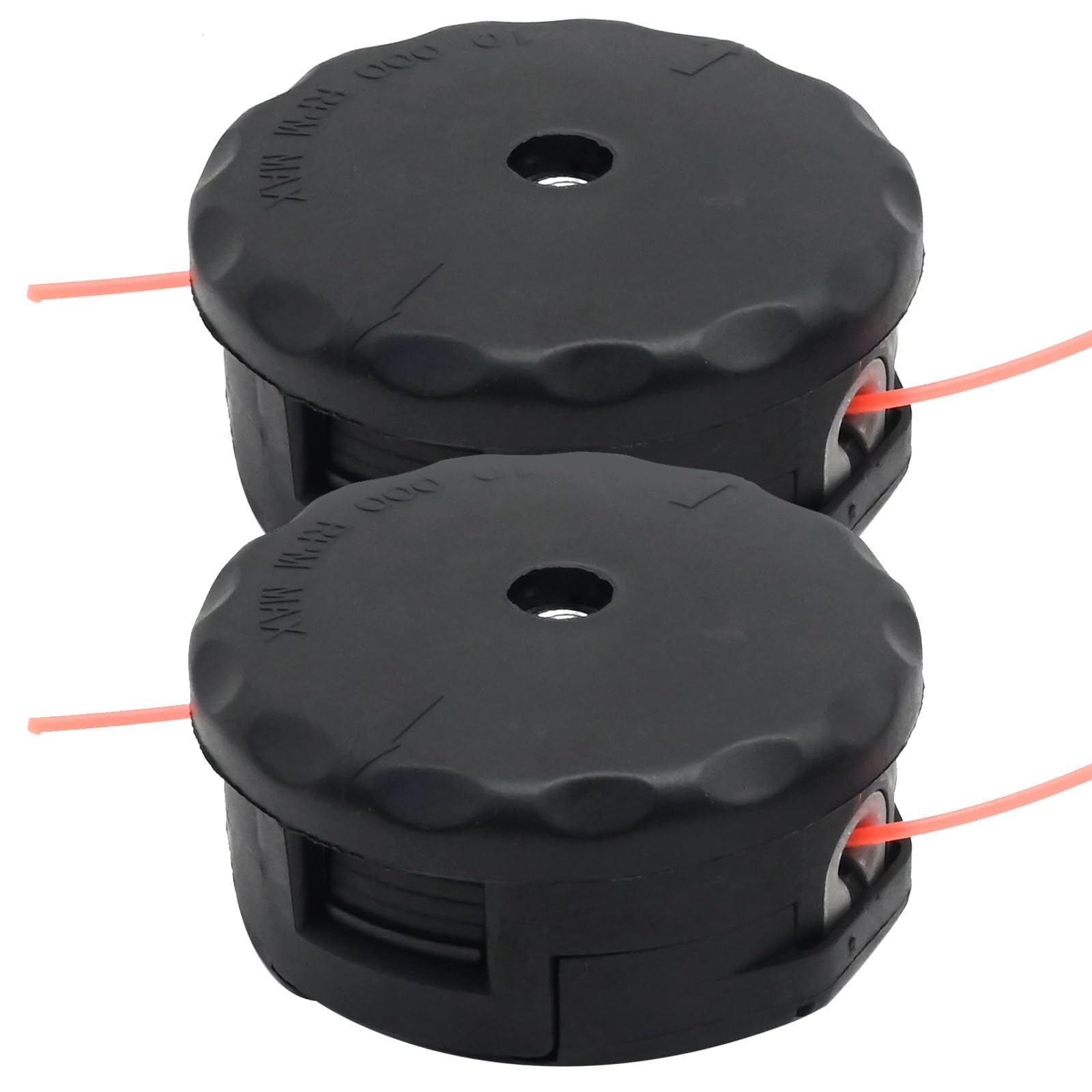 JUUDDENPARTS 2 Pcs String Trimmer Head, Grass Brush Cutter Head, Replacement for Echo Speed-Feed 400 Head SRM-210 SRM-225 SRM-230