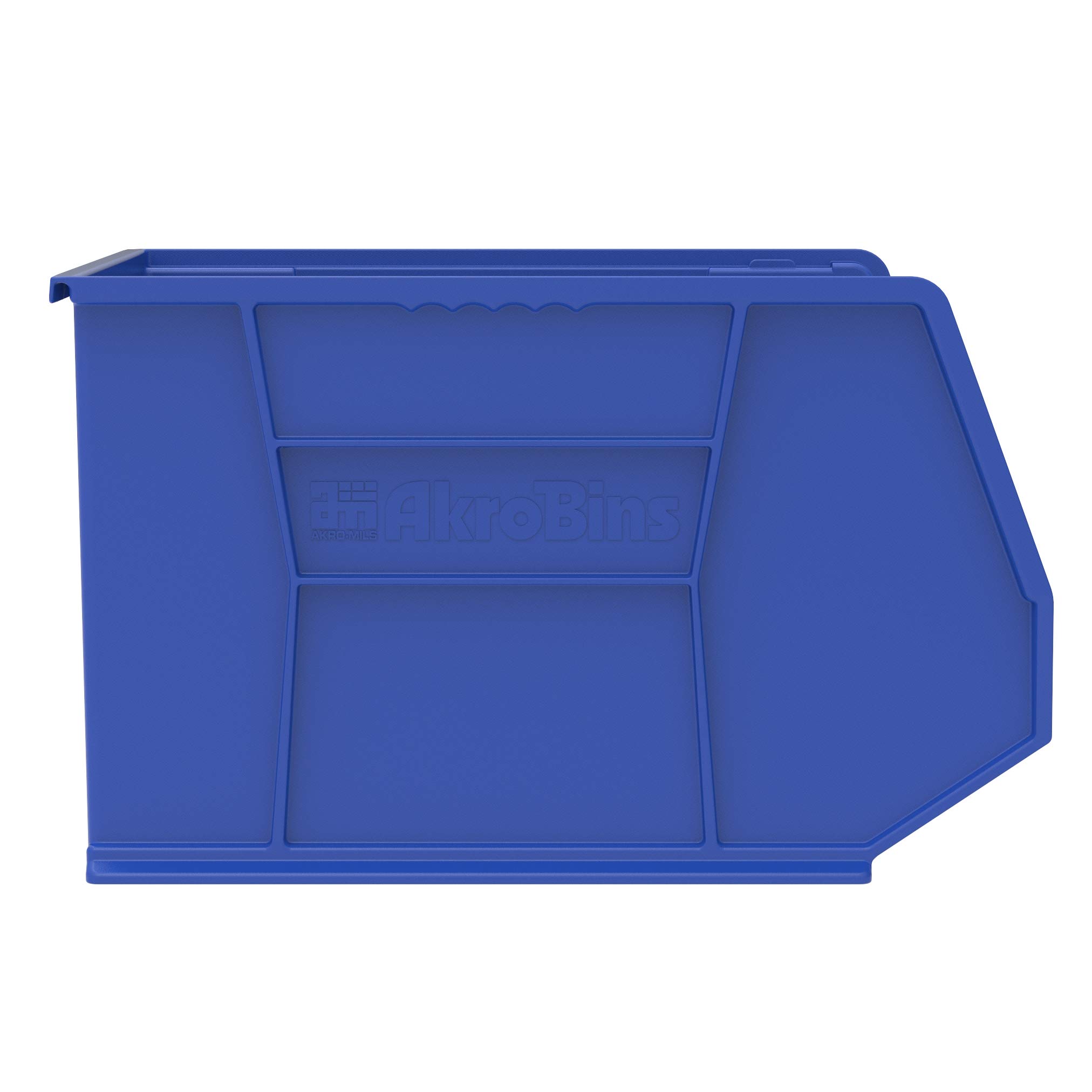 Akro-Mils 30270 Plastic Storage Stacking AkroBin, 18-Inch by 16-Inch by 11-Inch, Blue, Case of 3 (30270BLUE)
