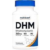 Nutricost Dihydromyricetin (DHM) Capsules (350mg, 90 Capsules) - Vegan, Non-GMO, 90 Servings