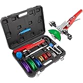 Wostore Tube Bender Kit with Reverse Bend Includes 1/4-7/8 Sizes Refrigeration Ratcheting Tubing benders Hand Tool Color Alum