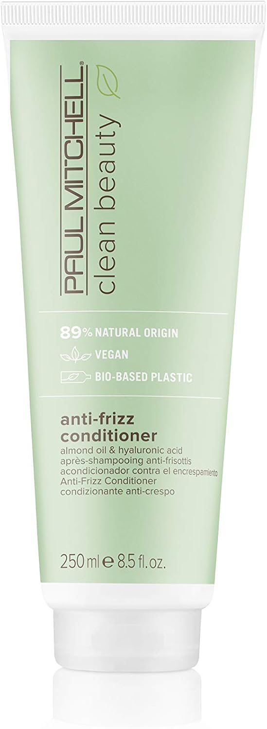 Paul Mitchell Clean Beauty Smooth Anti-Frizz Conditioner - Vegan Conditioning Conditioner for Damaged Hair, Hair Care with Almond Oil - 250ml