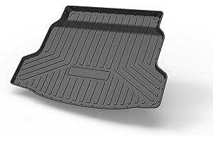 YQBRAND Civic Hatchback Cargo Mat - Compatible with 2017-2021 Models，All Weather Rear Cargo Liners Trunk Tray Floor mats，3D Tech Waterproof Durable Odorless,Non Sport/Sport Touring/SI/ST/Type R Model
