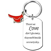 Cardinal Memorial Keychain - Condolence Gift for Loss of Loved One, Bereavement Sympathy Keepsake to Honor Grief Remembrance