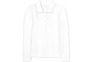 The Children's Place Girls' Long Sleeve Pique Polo