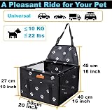 GoBuyer Waterproof Pet Car Seat Booster Carrier Box Medium 50x40cm Black view 2