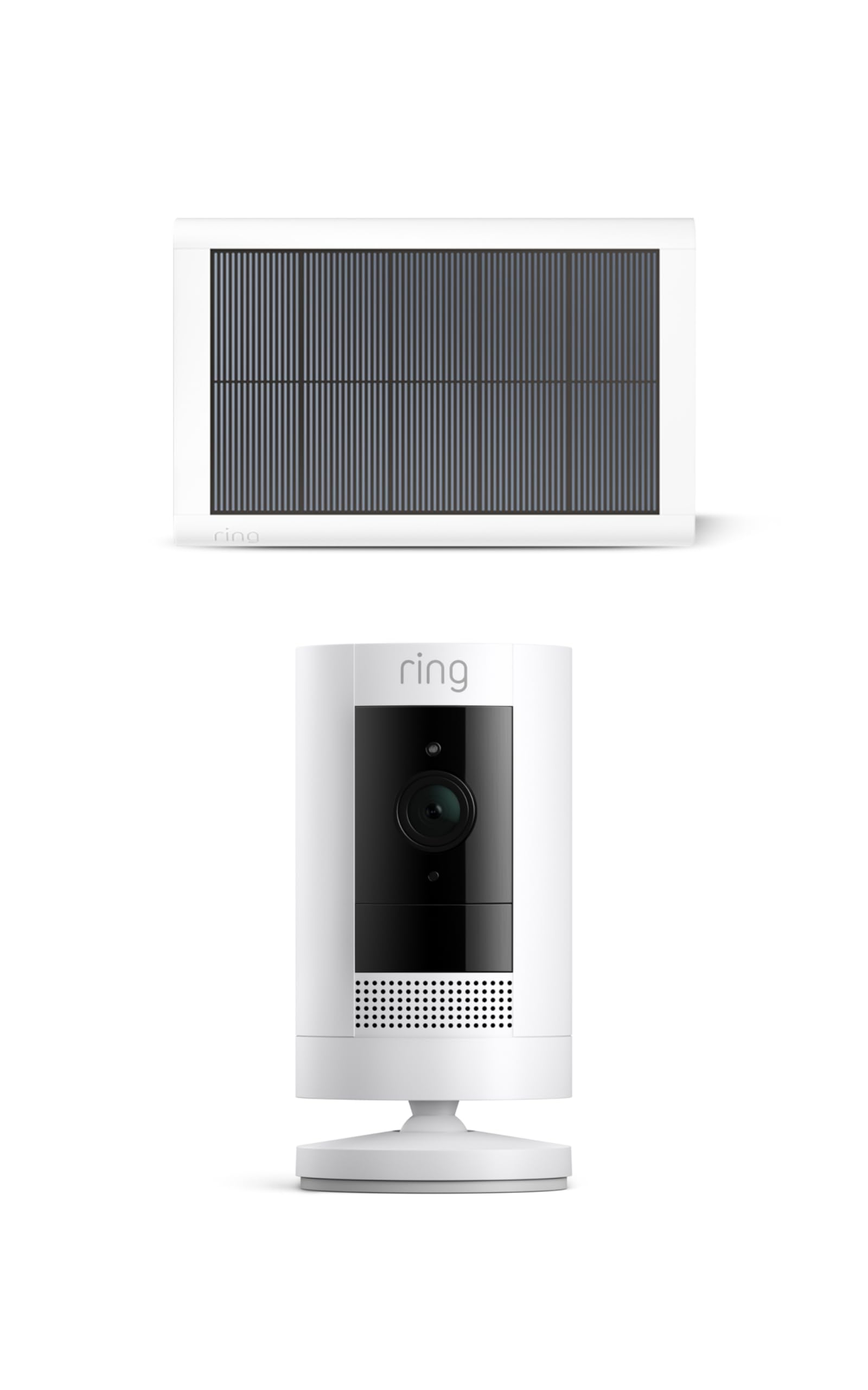 Ring Außenkamera Solar (Stick Up Cam) | Überwachungskamera aussen mit Solarpanel, 1080p-HD-Video, WLAN, witterungsbeständig, geeignet für Haus & Grundstück | Alexa-kompatible Sicherheitskamera