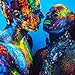 Ownest 6 Tubes UV Blacklight Glow Face & Body Paint Glow in The Dark Body Paint Face Paints -Safe, Washable and Non-Toxic,0.35 oz. Each Bottle
