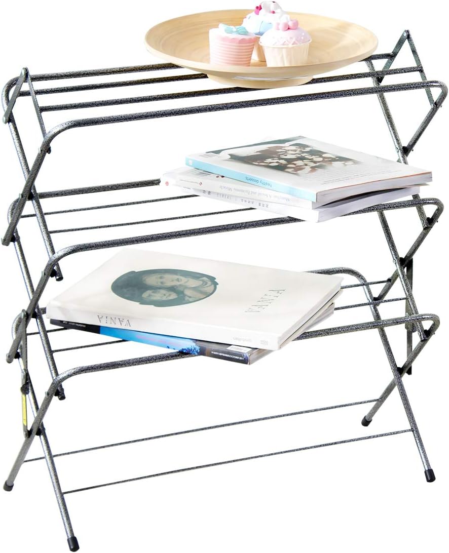 room essentials expandable shoe rack on Amazon Com Zenree 4 Tier Folding Shoe Rack Small Organizer And Storage Metal Shelving Units Stand Used In Dorm Room Apartment Entryway Cabinet Garment Hallway Pewter Home Kitchen