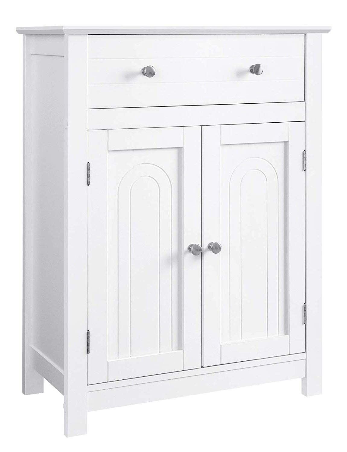 vasagle storage cabinet on Vasagle Free Standing Bathroom Cabinet With Drawer And Adjustable Shelf Wooden Entryway Storage Cabinet White 23 6 X 11 8 X 31 5 Inches Kitchen Cupboard Furniture Home Kitchen Femsa Com