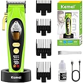 KEMEI Professional Hair Clipper for Men, Rechargeable Barber Clipper, Cordless Electric Hair Clipper and Trimmer, Haircut Clipper, Gift for Men