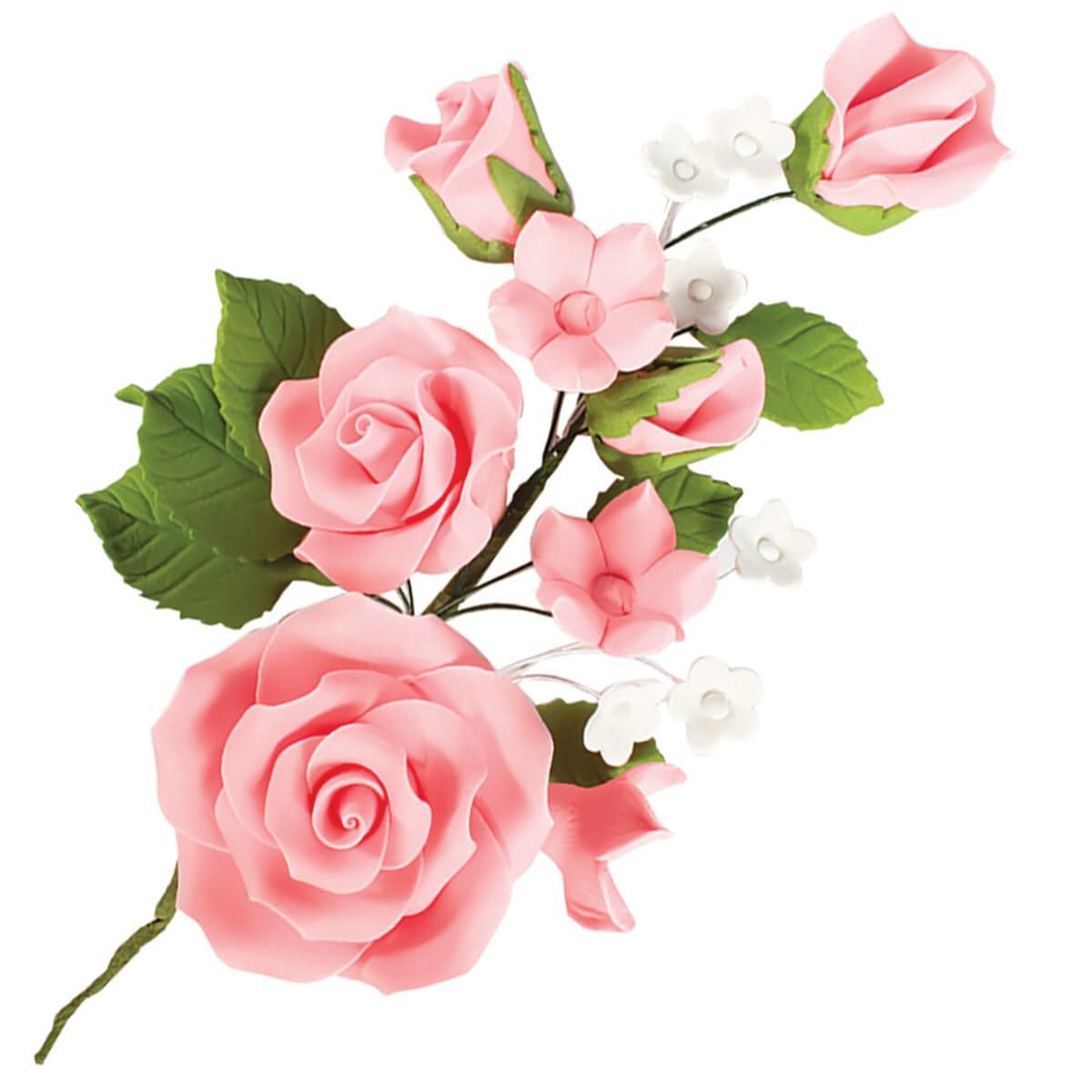Pink Rose Sugar Flower Wedding Cake Decoration Gum Paste
