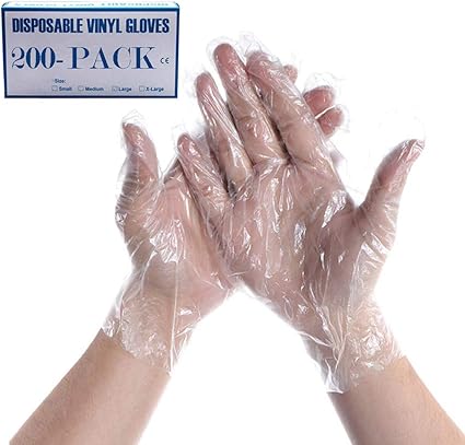 baby plastic gloves