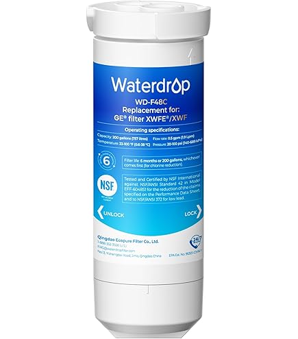 Amazon.com: Waterdrop XWF Refrigerator Water Filter, Replacement