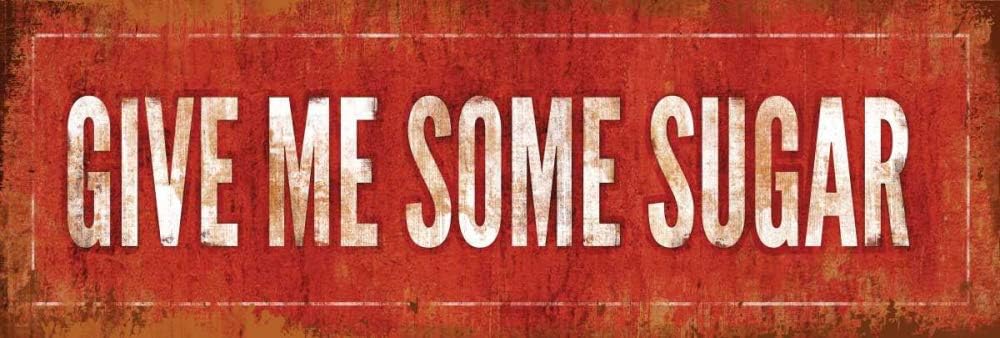 Losea Give Me Some Sugar Vintage Retro Rustic Metal Tin Sign Pub Wall Decor Art 6x16 inches